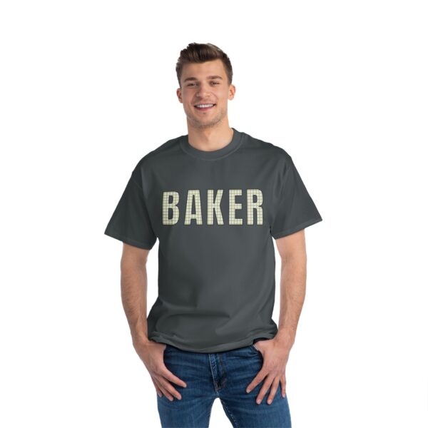 "BAKER" Gingham Style Tshirt - Beefy-T®  Short-Sleeve T-Shirt - Image 14