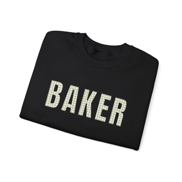 "BAKER" Gingham Style Sweatshirt - Unisex Heavy Blend™ Crewneck Sweatshirt - Image 8