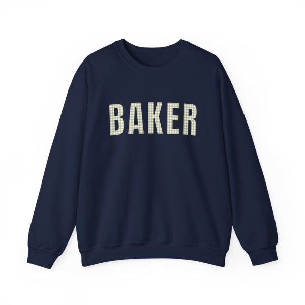 "BAKER" Gingham Style Sweatshirt - Unisex Heavy Blend™ Crewneck Sweatshirt - Image 19