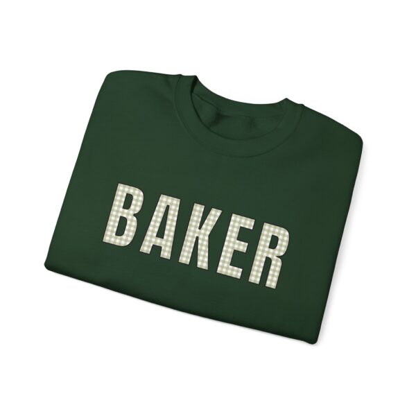 "BAKER" Gingham Style Sweatshirt - Unisex Heavy Blend™ Crewneck Sweatshirt - Image 14