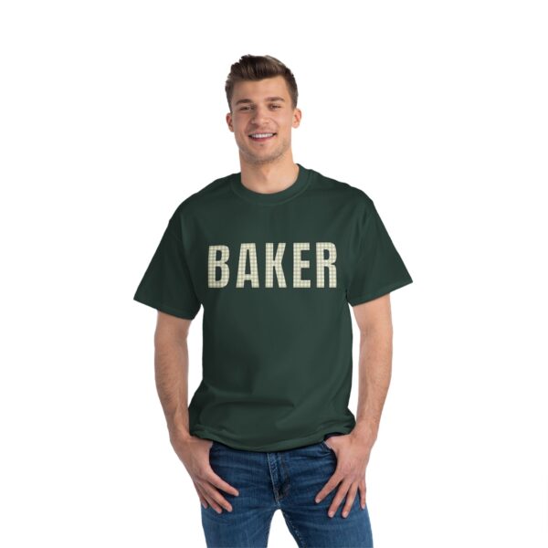 "BAKER" Gingham Style Tshirt - Beefy-T®  Short-Sleeve T-Shirt - Image 5