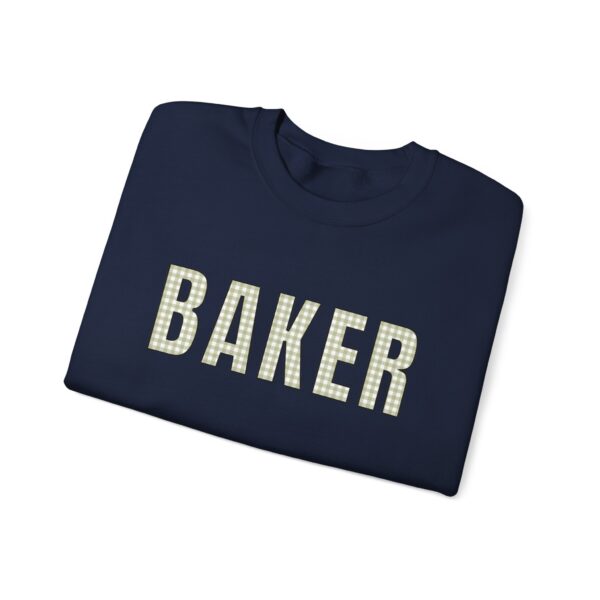 "BAKER" Gingham Style Sweatshirt - Unisex Heavy Blend™ Crewneck Sweatshirt - Image 20