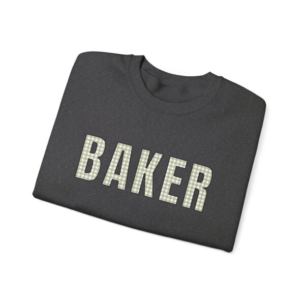 "BAKER" Gingham Style Sweatshirt - Unisex Heavy Blend™ Crewneck Sweatshirt - Image 17