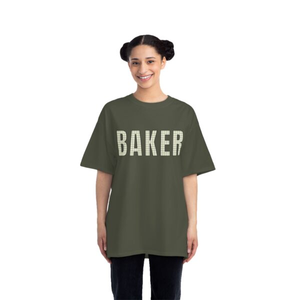 "BAKER" Gingham Style Tshirt - Beefy-T®  Short-Sleeve T-Shirt - Image 3