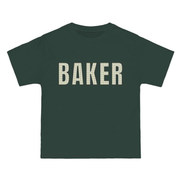 "BAKER" Gingham Style Tshirt - Beefy-T®  Short-Sleeve T-Shirt - Image 4