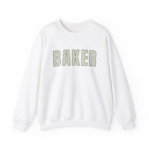 "BAKER" Gingham Style Sweatshirt - Unisex Heavy Blend™ Crewneck Sweatshirt