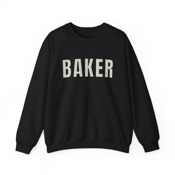 "BAKER" Gingham Style Sweatshirt - Unisex Heavy Blend™ Crewneck Sweatshirt - Image 7